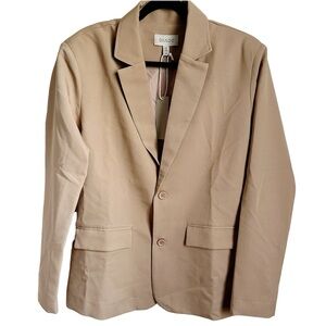 NWT Dando Tan Blazer Sz 40 C Two Buttons